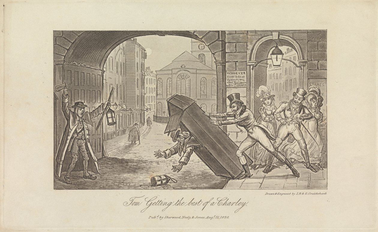 Tom Tirar o melhor partido de um Charley de George Cruikshank