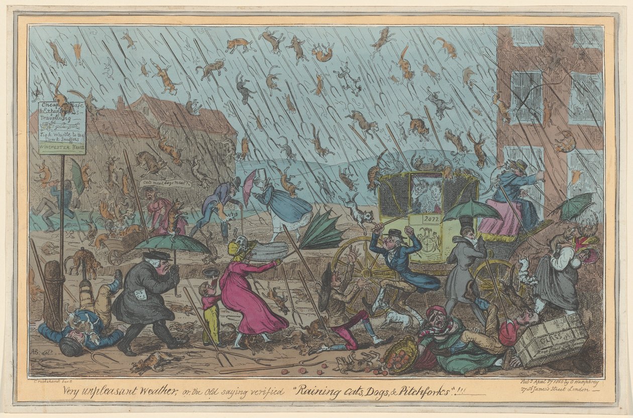 Clima muito desagradável de George Cruikshank