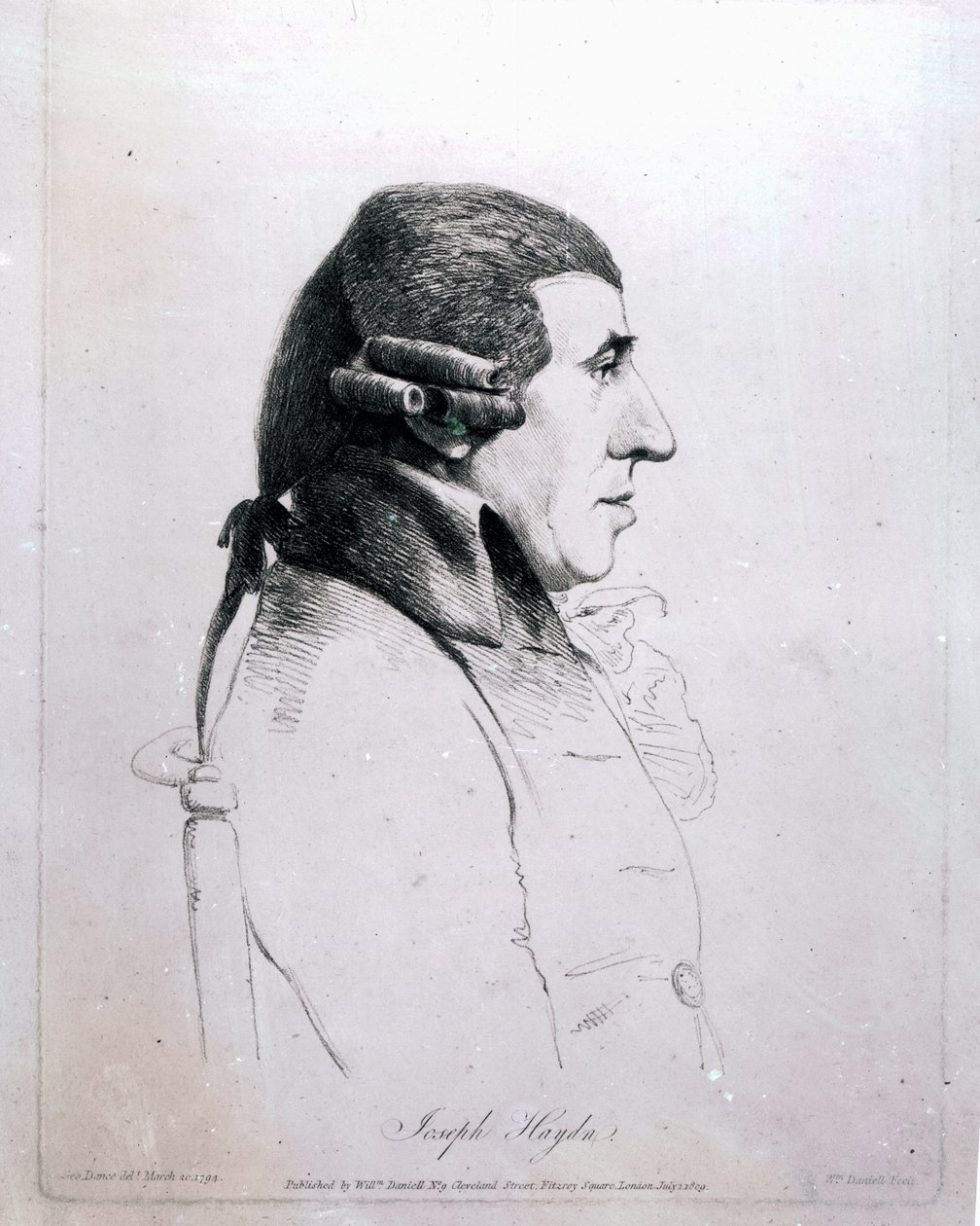 Franz Joseph Haydn, 1809 de George Dance