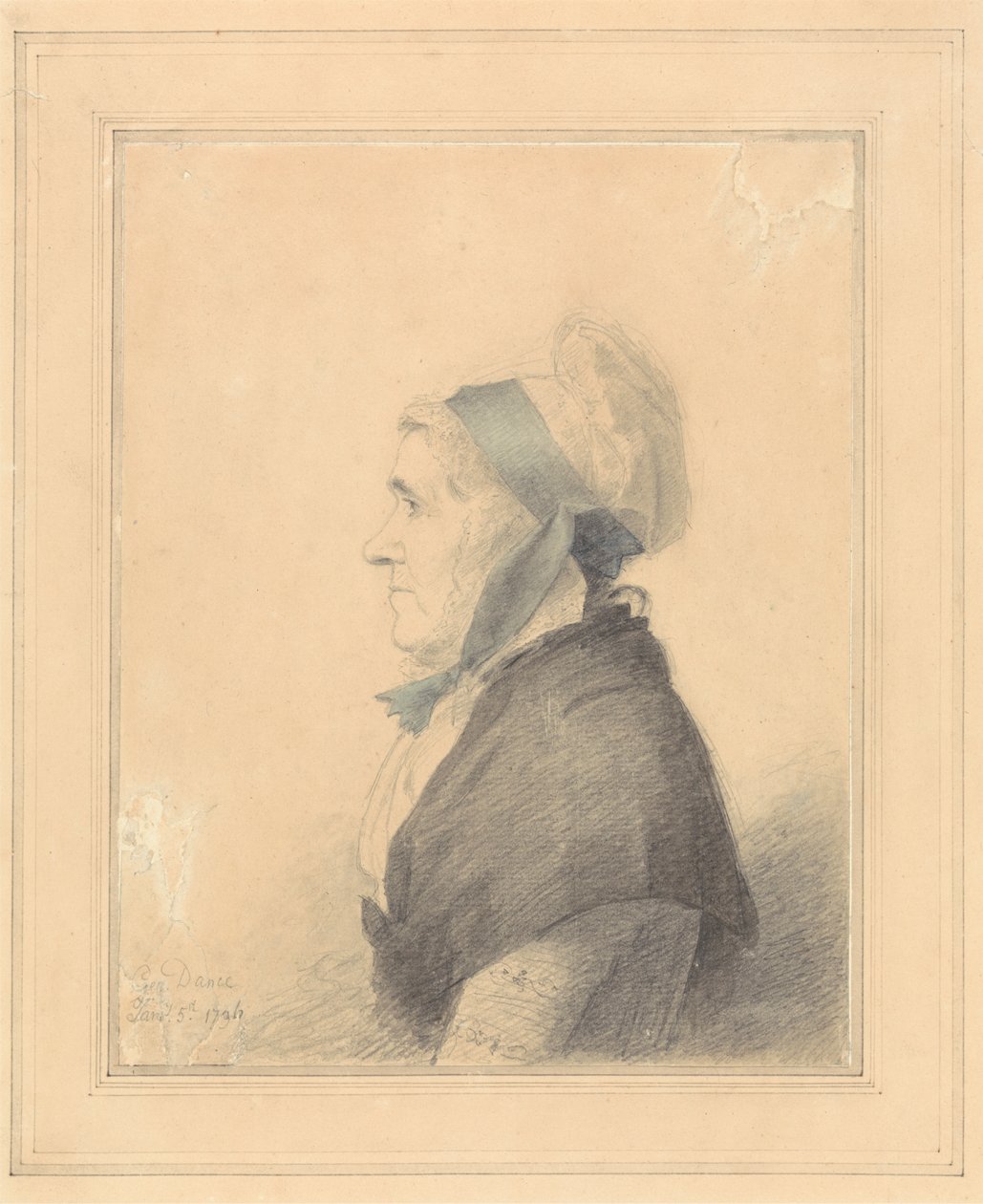 Retrato de uma Senhora Idosa de George Dance
