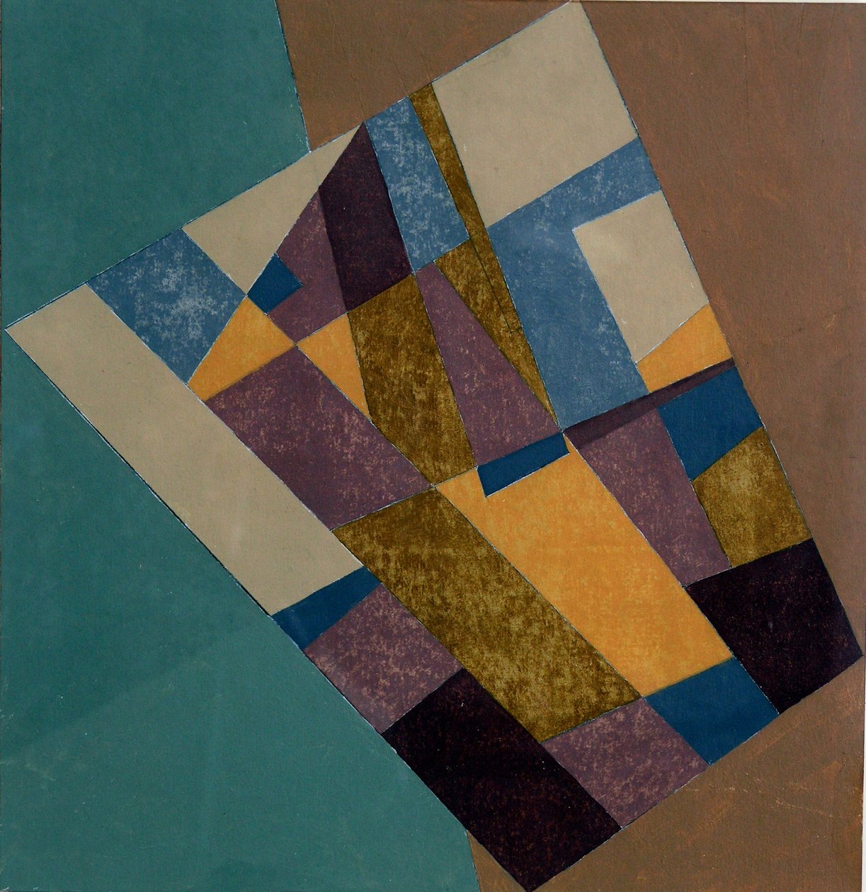 Tapeçaria de Campo, 2003 (óleo no cartão) de George Dannatt