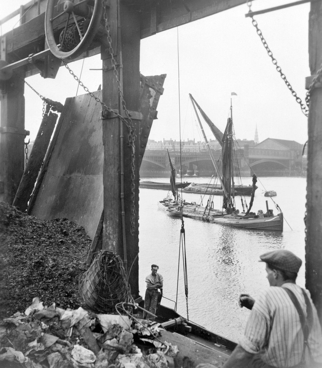 The South Bank, Lambeth, Londres, antes de 1933 de George Davison Reid
