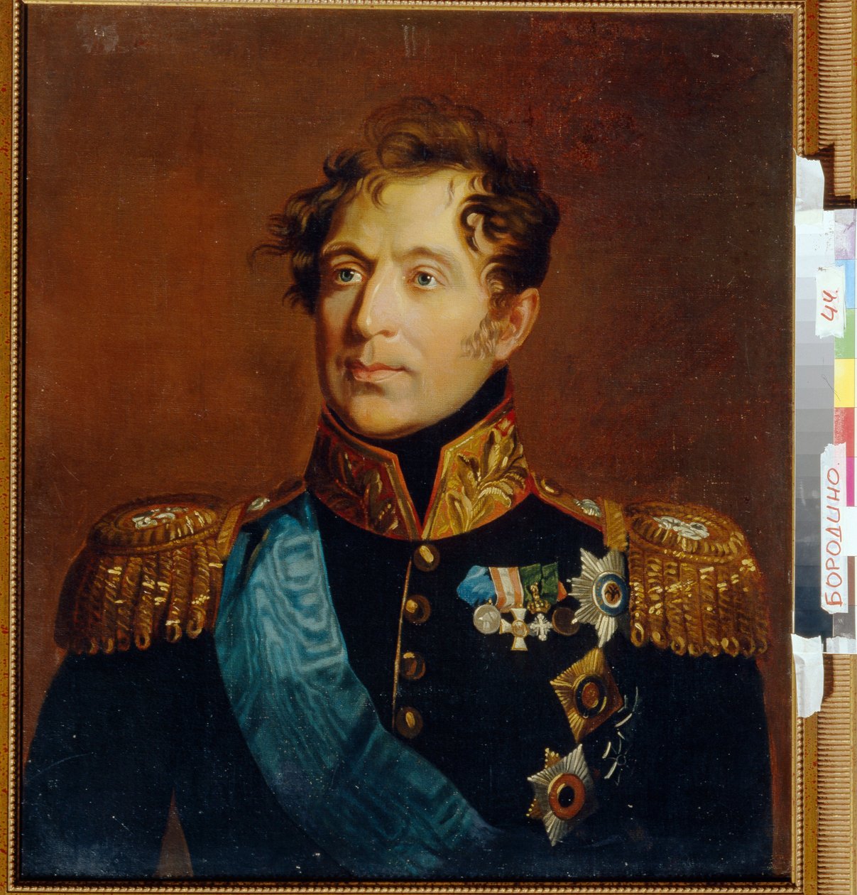 Retrato do Conde Geral Mikhail Miloradovich (Miloradovich) (1771-1825). Pintura por George Dawe (1781-1829), óleo sobre tela. arte inglesa de George Dawe