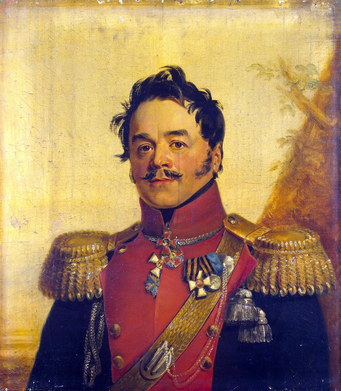 Retrato do Conde Nikolai Grigoryevich Shcherbatov (1777-1845) - George Dawe (1781-1829). Óleo sobre tela, antes de 1825. Dimensão : 70x62,5 cm. Eremitério do Estado, São Petersburgo de George Dawe