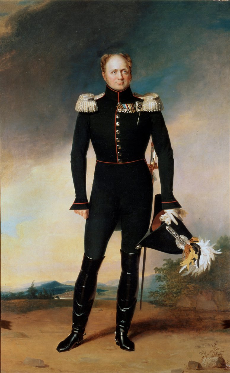Retrato do imperador Alexandre I, 1825 de George Dawe
