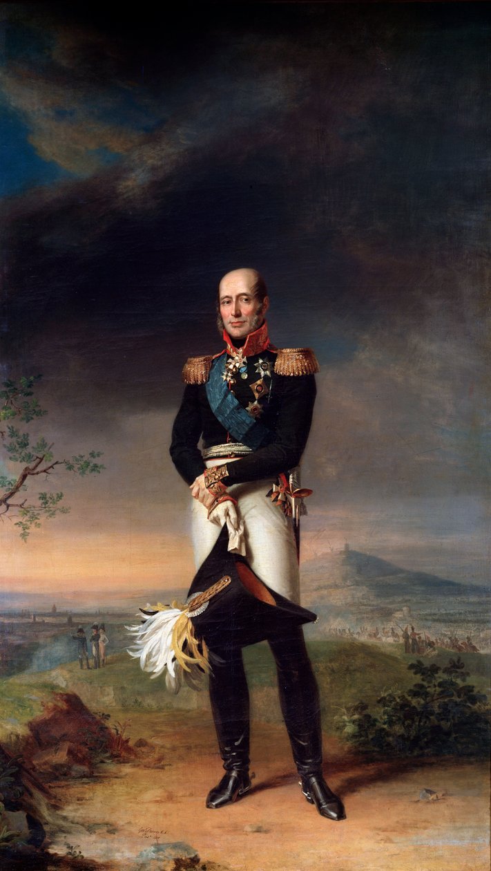 Retrato do marechal de campo Conde Mikhail Barklay-de-Tolli, 1829 de George Dawe