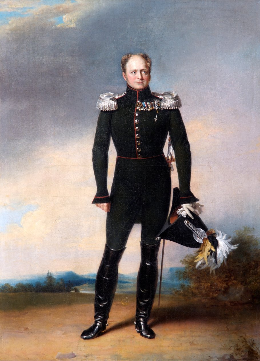 Retrato do czar Alexandre I da Rússia, 1825. de George Dawe