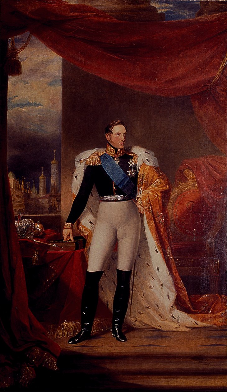 Retrato do Czar Nicholas I da Rússia de George Dawe