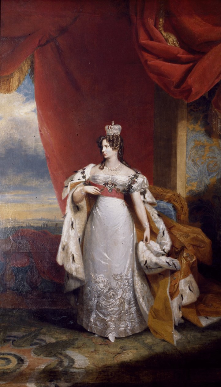 Retrato da czarina Alexandra Feodorovna da Rússia de George Dawe