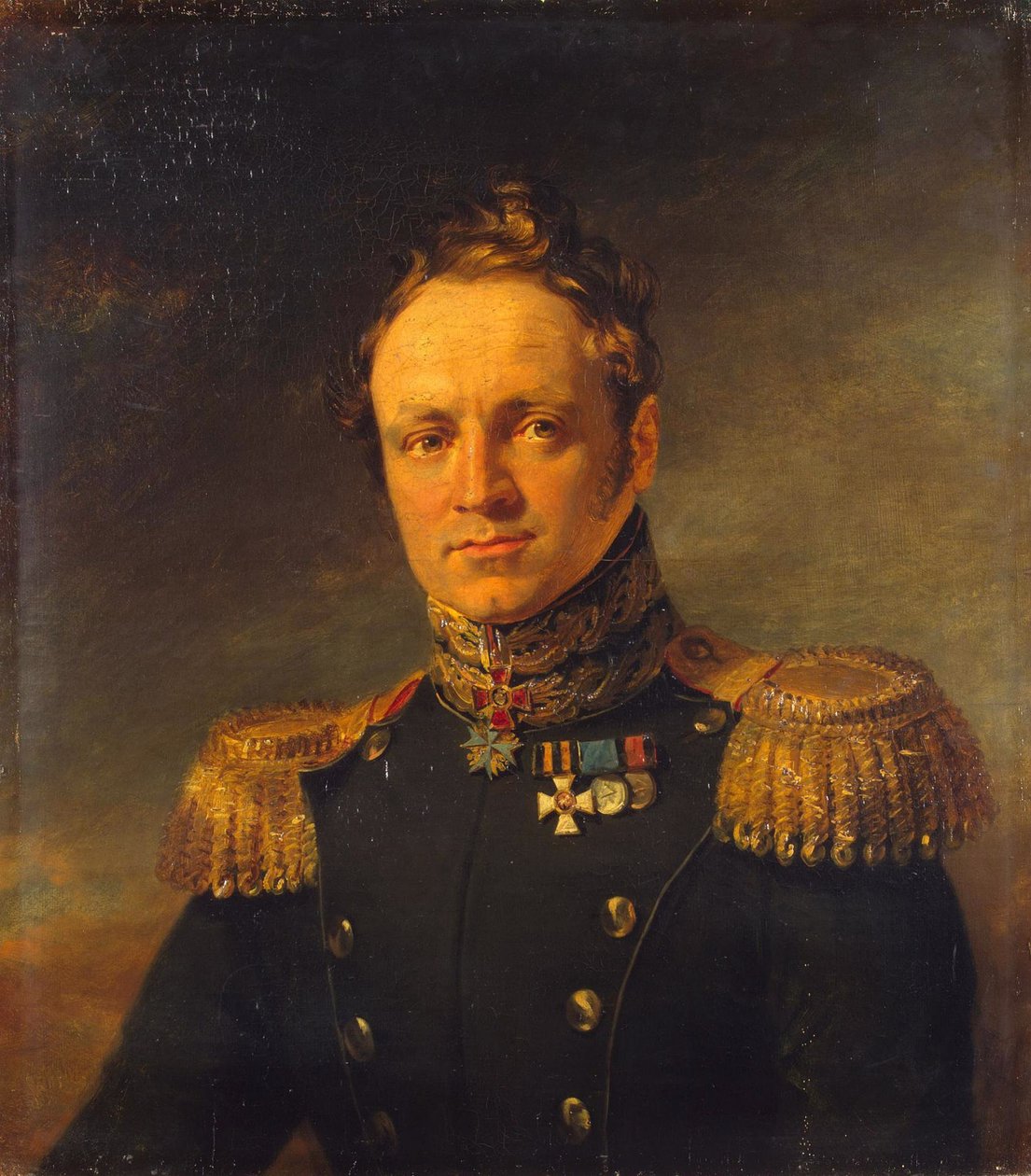 Retrato de Yevgeny Alexandrovich Golovin 1782-1858, antes de 1825 de George Dawe