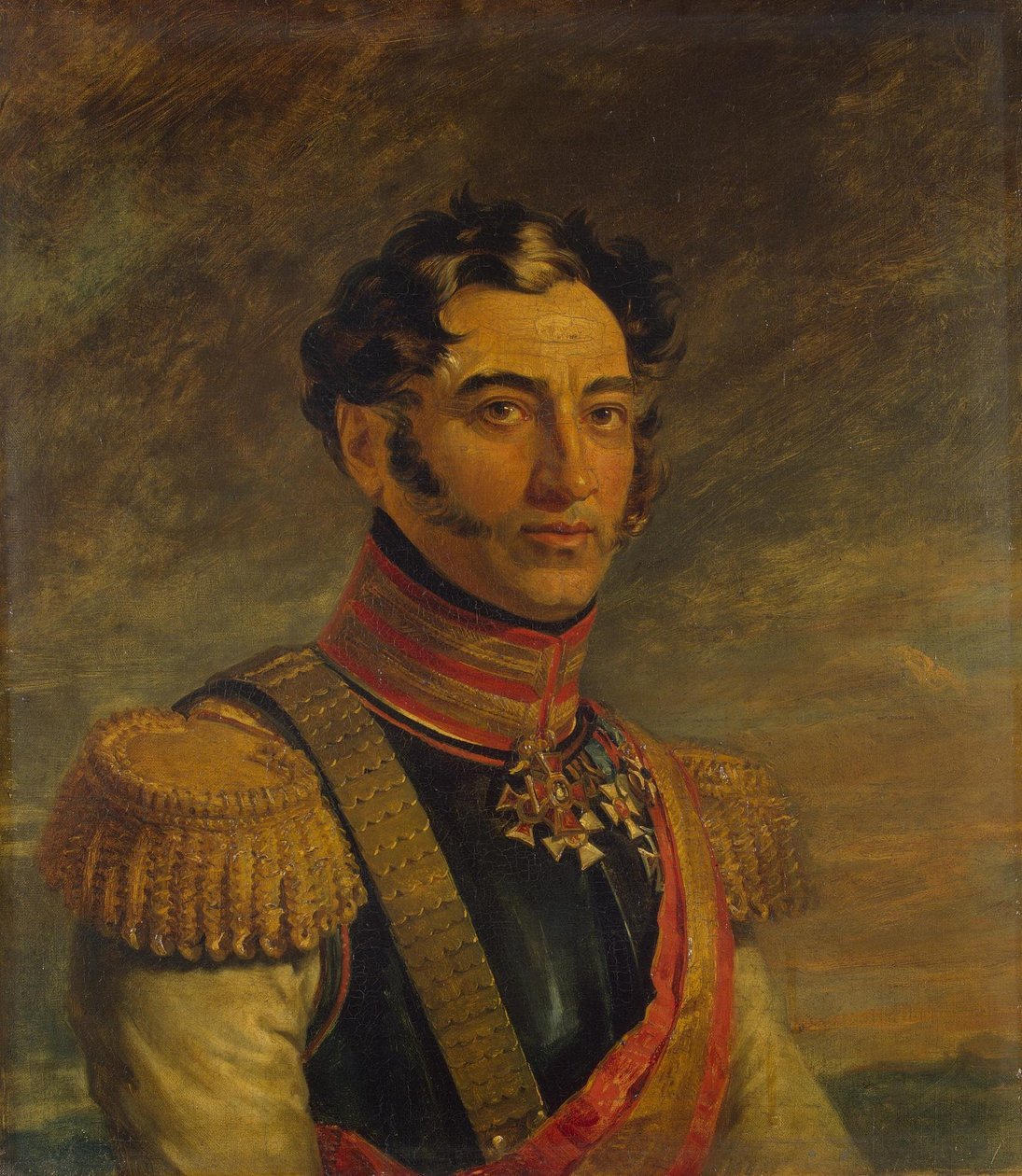 O Retrato de Arsenyev, Mikhail Andreyevich (1779-1838) de George Dawe
