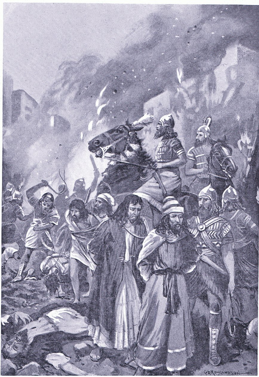 A destruição de Sidon por Esar Haddon de George Derville Rowlandson