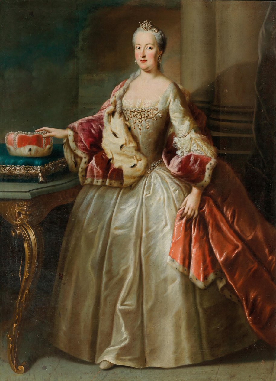 Retrato de Maria Ana de Pfalz-Sulzbach 1722-1790, Princesa da Baviera. de George Desmarées