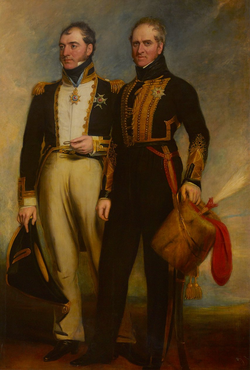Retrato do Honorável Charles Paget (1778-1839) e Henry William Paget de George Dodgson Tomlinson