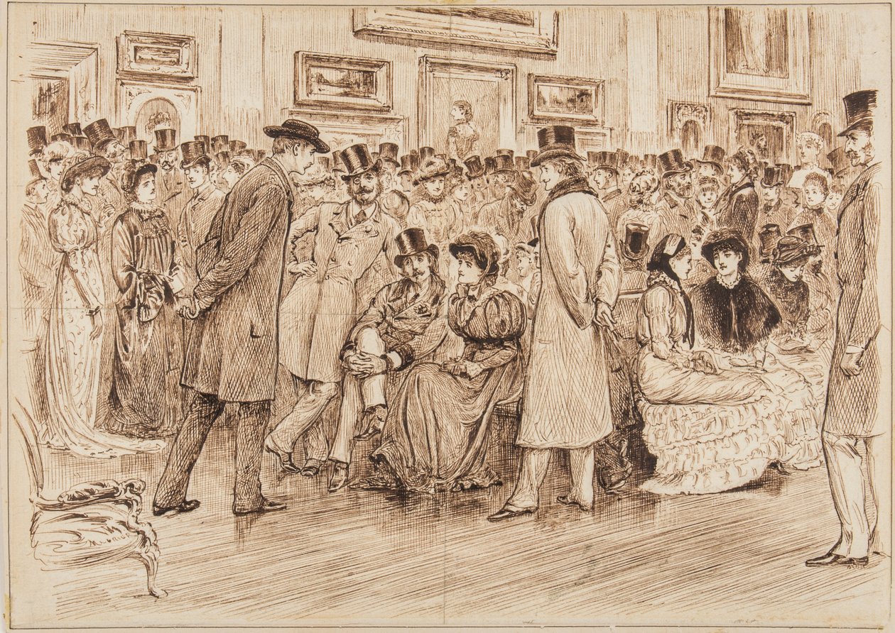 Sr. Fielding, o que você acha dessas fotos Isto é Arte, Vista Privada na Galeria Grosvenor de George du Maurier