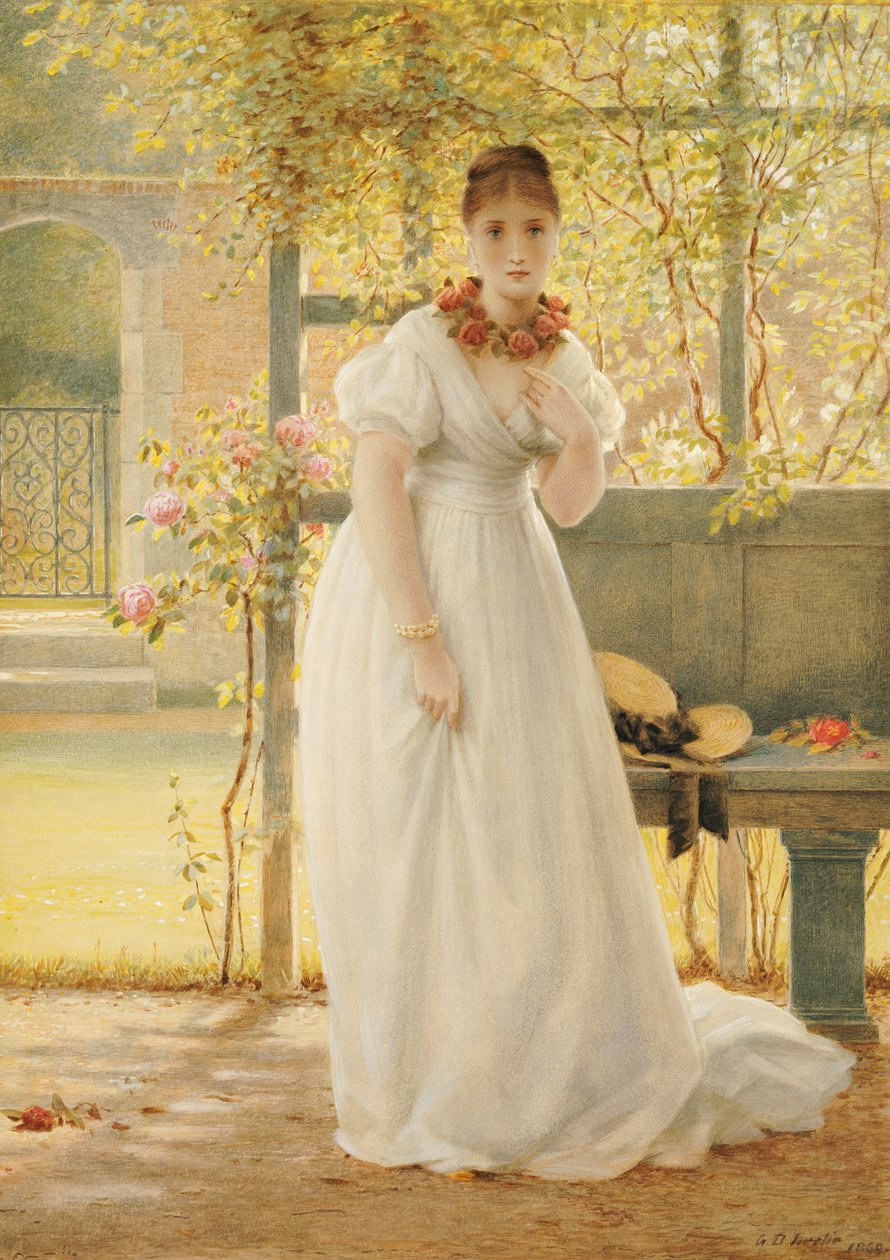No jardim murado, 1869 de George Dunlop Leslie