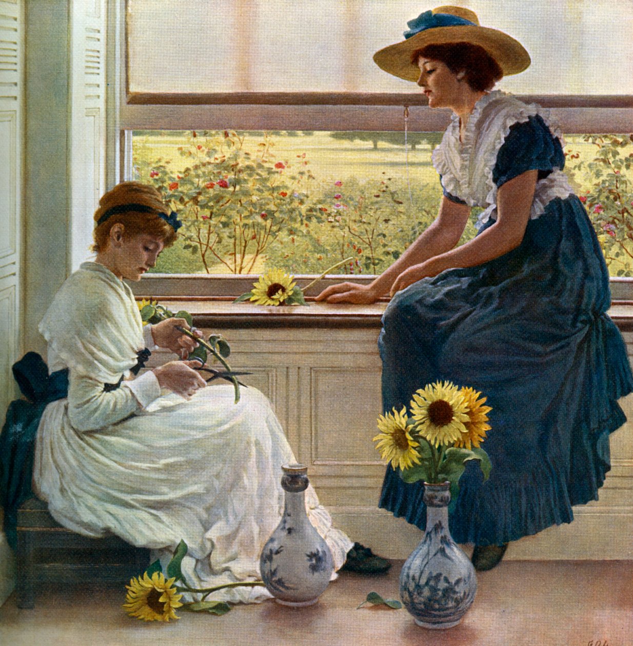 Flores do sol e da lua, 1890, 1912. de George Dunlop Leslie