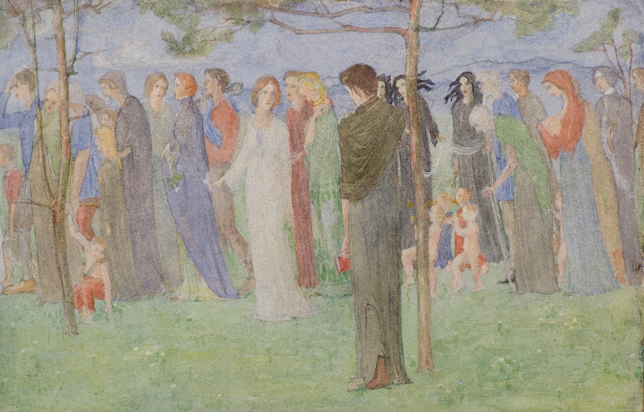 A Procession, c.1898 (aguarela) de George Dutch Davidson