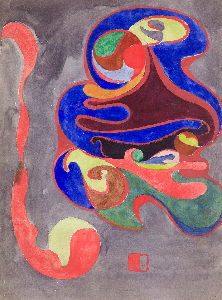 Decoração Abstrata, c.1898 (aquarela) de George Dutch Davidson