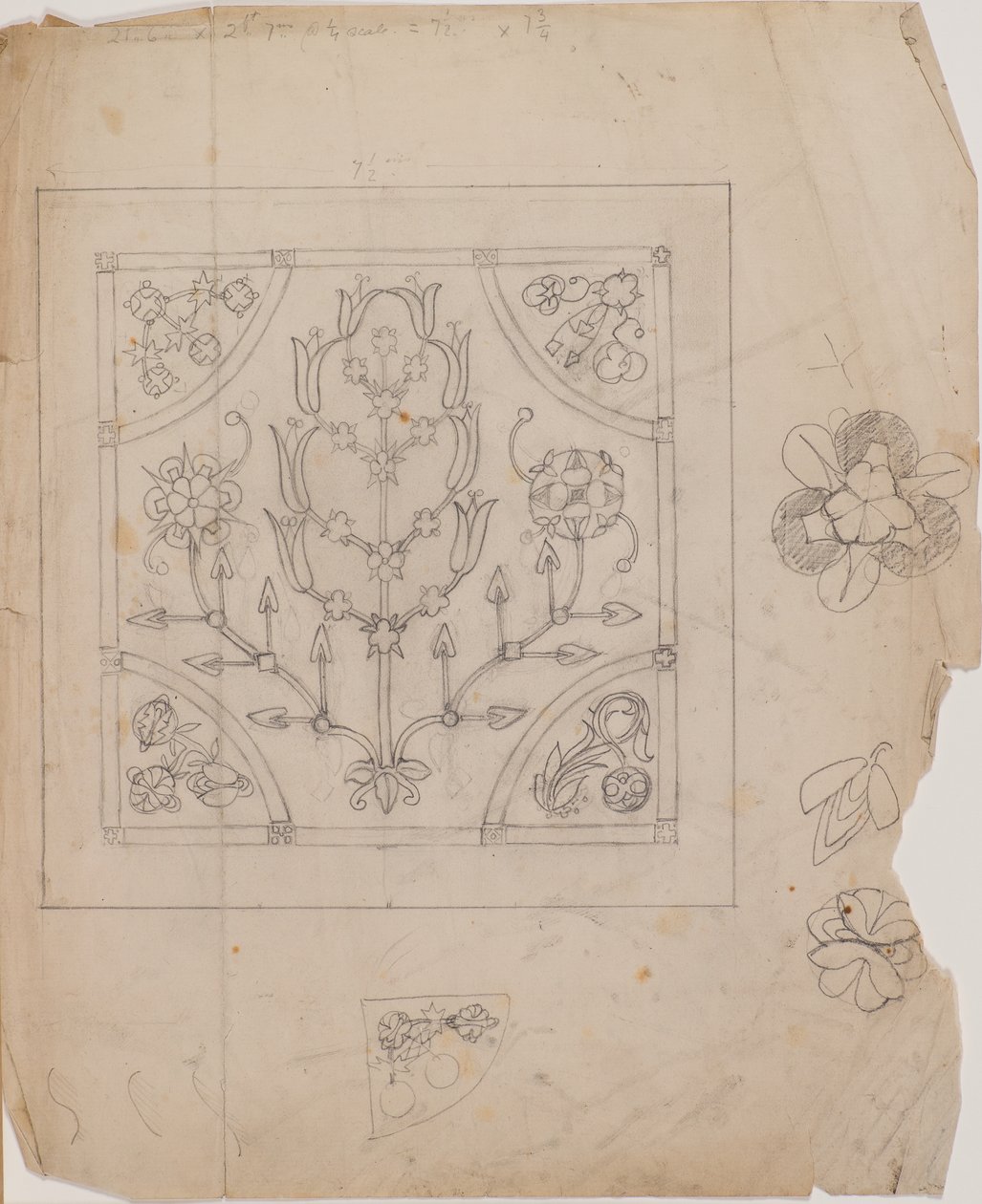 Desenho de bordado de George Dutch Davidson