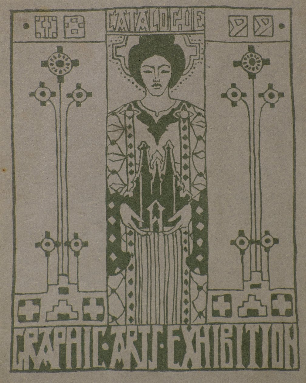 Impressão de Prova para a capa do Catálogo da Dundee Graphic Arts Association de George Dutch Davidson
