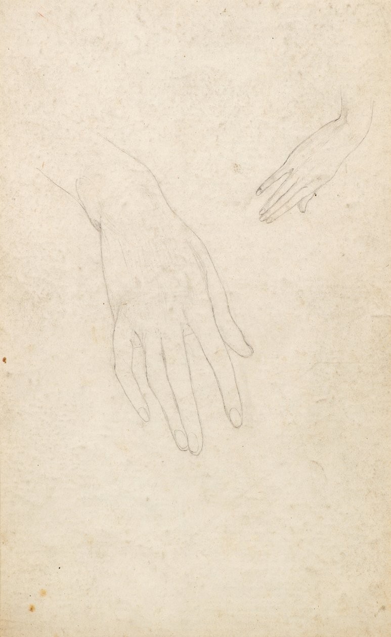 Estudo das mãos de George Dutch Davidson