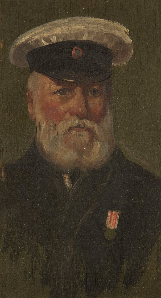 Retrato de C. Clothier, 6ª, c.1920 (óleo sobre painel) de George Edmund Butler