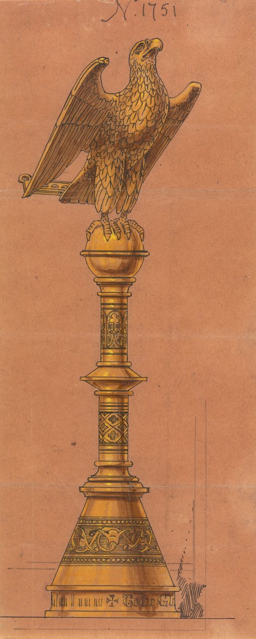Desenhos executados para Jones e Willis, trabalhadores de metal e madeira e fabricantes de mobiliário de igrejas de Birmingham e Londres de George Edmund Street