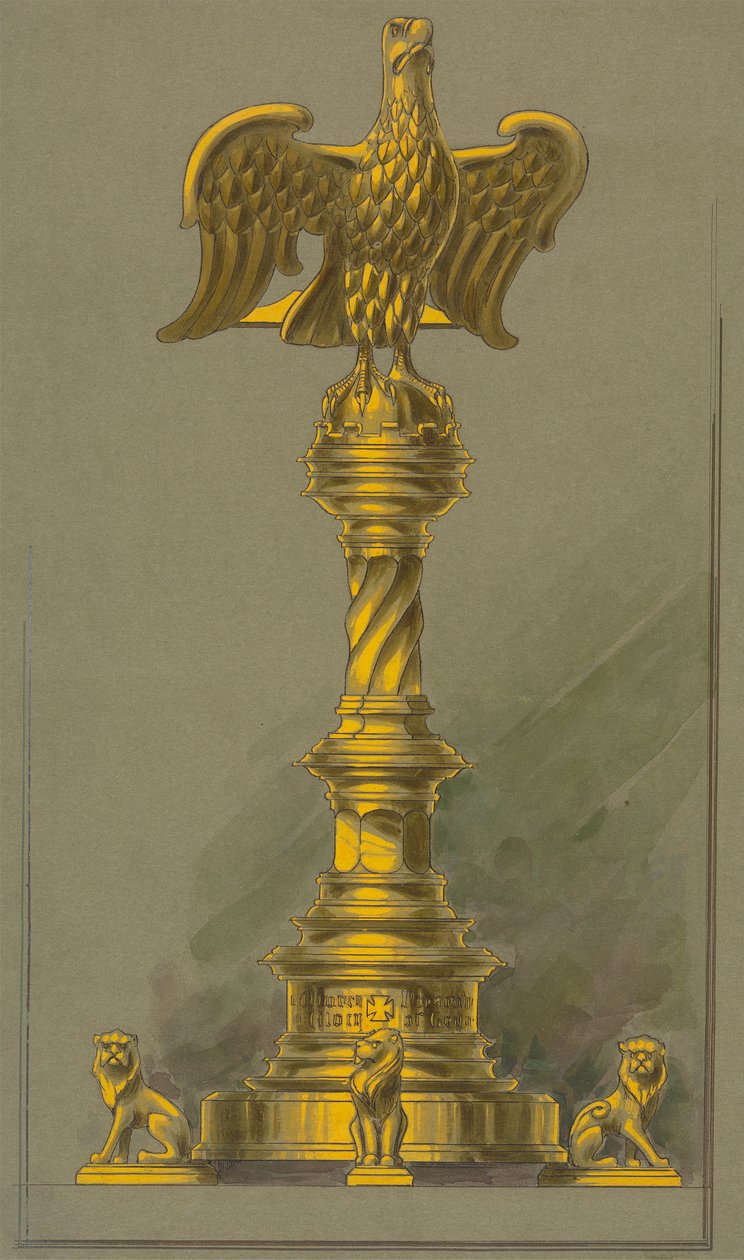 Desenhos executados para Jones e Willis, trabalhadores de metal e madeira e fabricantes de mobiliário de igrejas de Birmingham e Londres de George Edmund Street