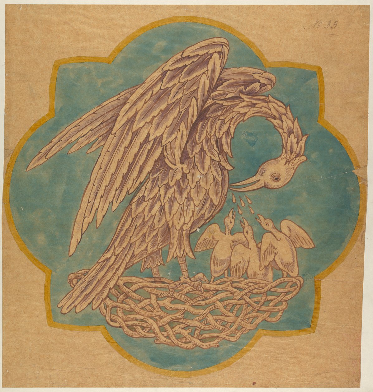 Desenho para Decoração Cope ou Parede Pintada de George Edmund Street