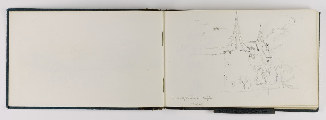 (Sketchbook) Canto do castelo de Aigle de George Elbert Burr