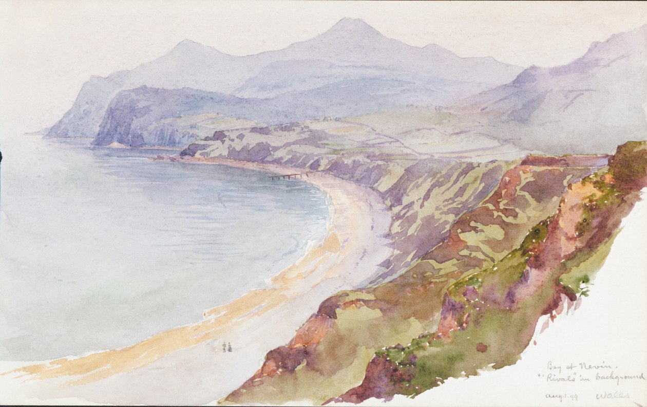 Baía em Nevin, País de Gales, 1899. de George Elbert Burr