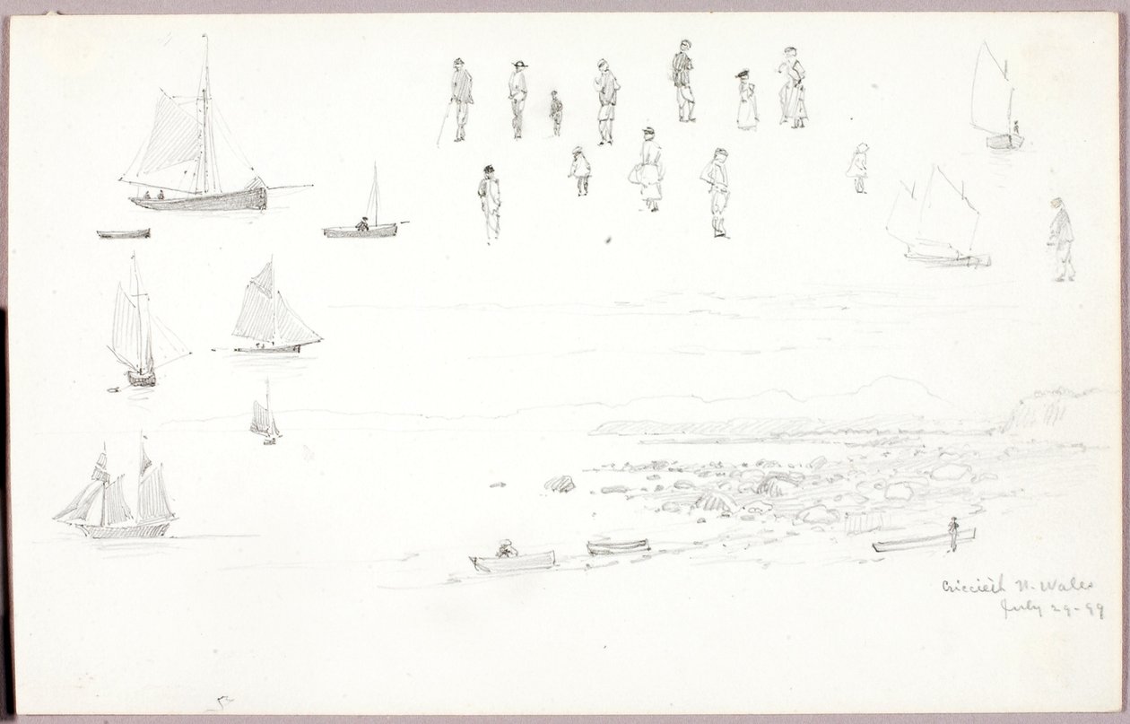 Criccieth, País de Gales do Norte de George Elbert Burr