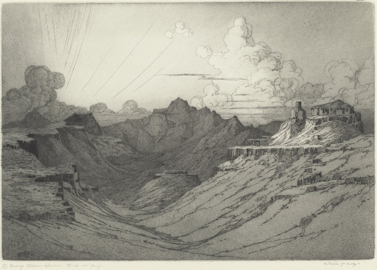 Pôr do sol do deserto de George Elbert Burr