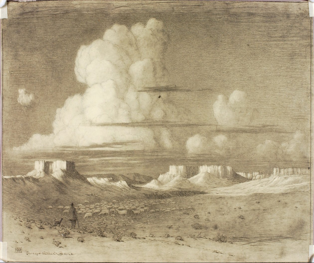 Ao anoitecer, na região dos Navajo, no Arizona de George Elbert Burr