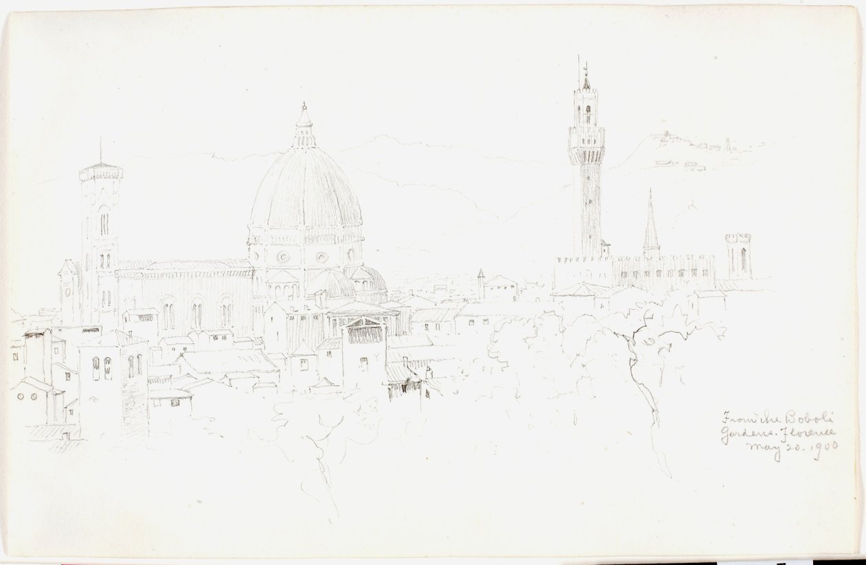 Dos Jardins de Boboli, Florença de George Elbert Burr