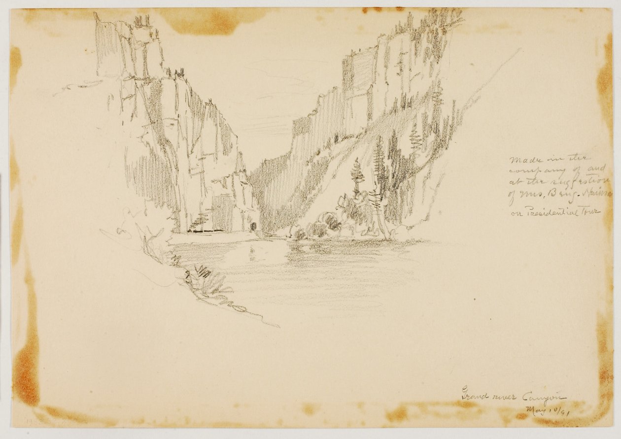 Grand River Canyon/Próximo de Glenwood Springs de George Elbert Burr