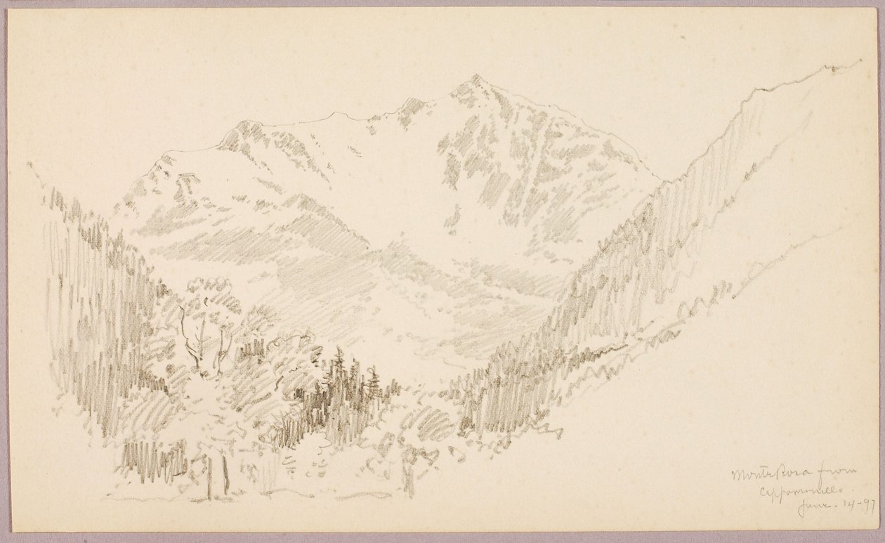 Monte Rosa a partir de Ceppomorelli de George Elbert Burr