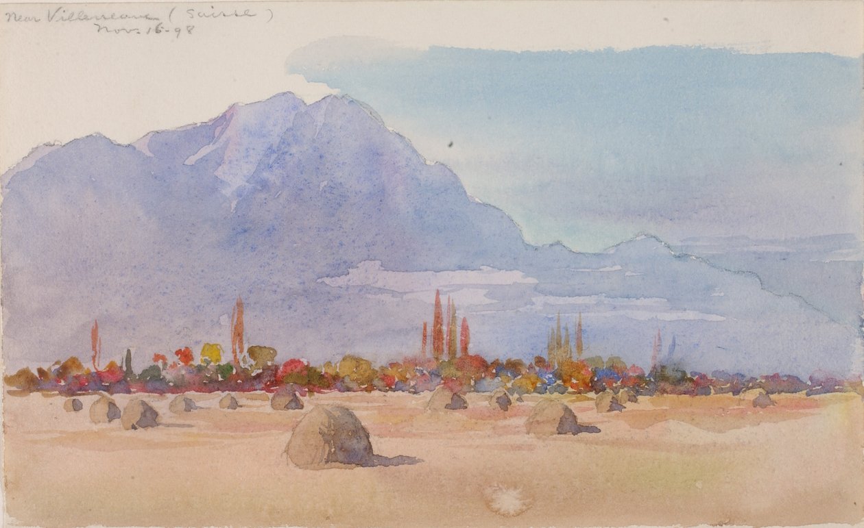 Perto de Villeneuve, Suíça de George Elbert Burr