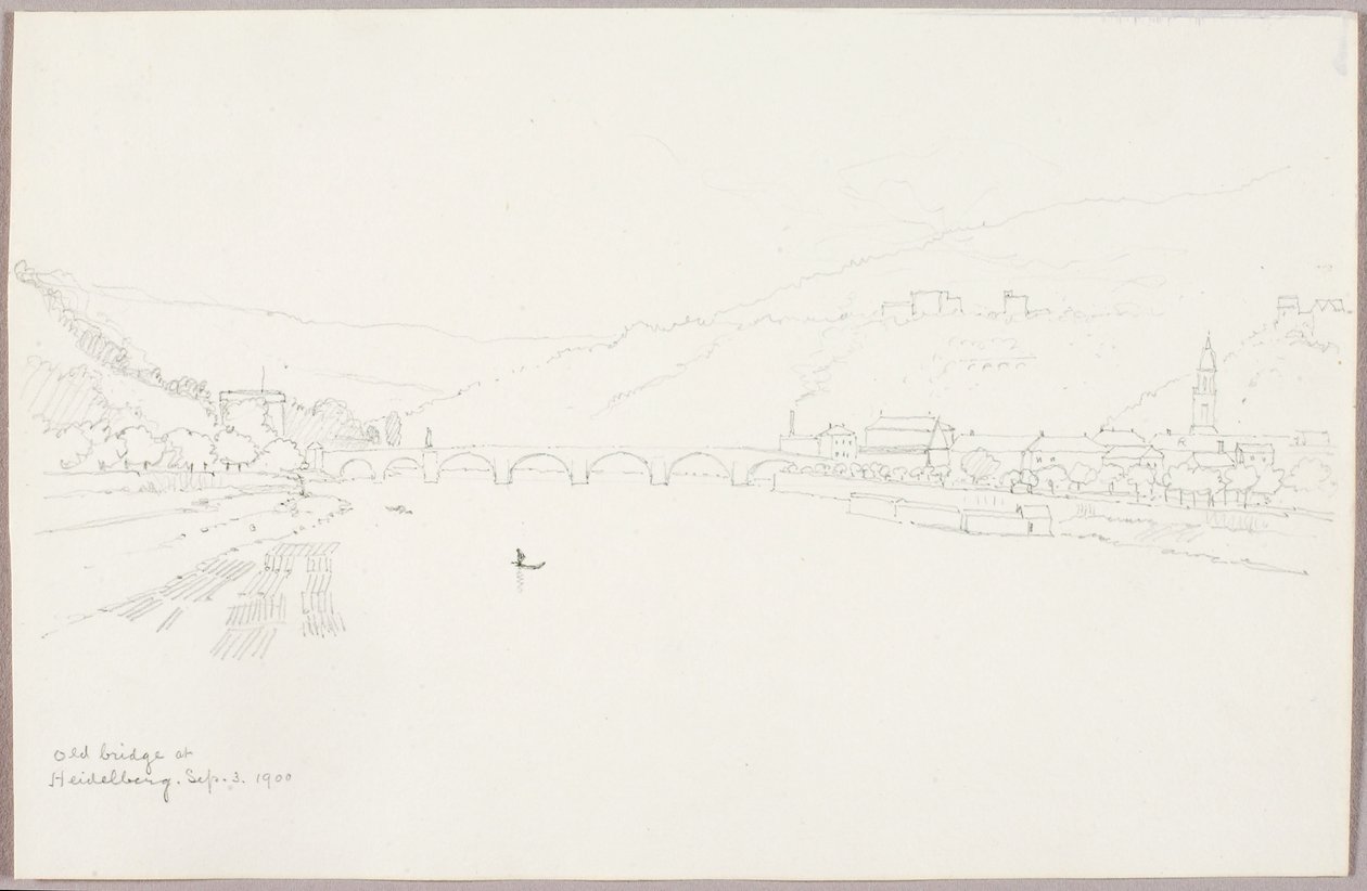 Ponte velha em Heidelburg de George Elbert Burr