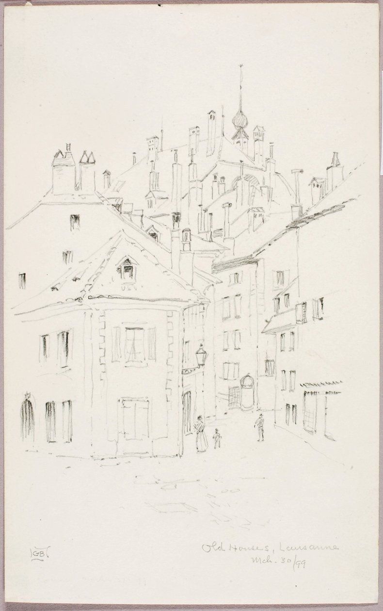 Casas antigas, Lausana de George Elbert Burr
