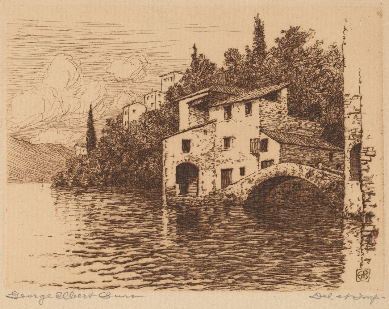No Lago Como de George Elbert Burr