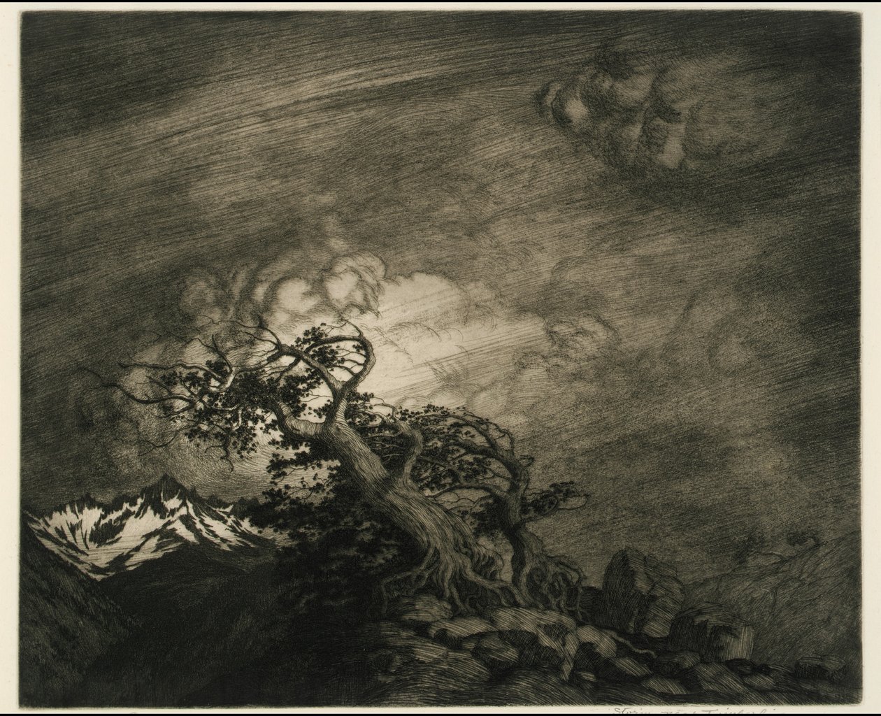 Tempestade perto de Timberline de George Elbert Burr