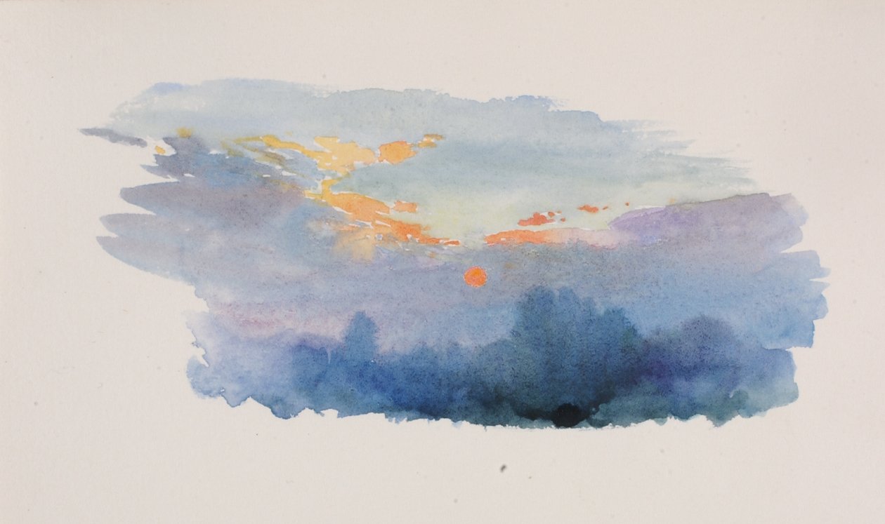 Pôr do sol, Oxford, 1899. de George Elbert Burr