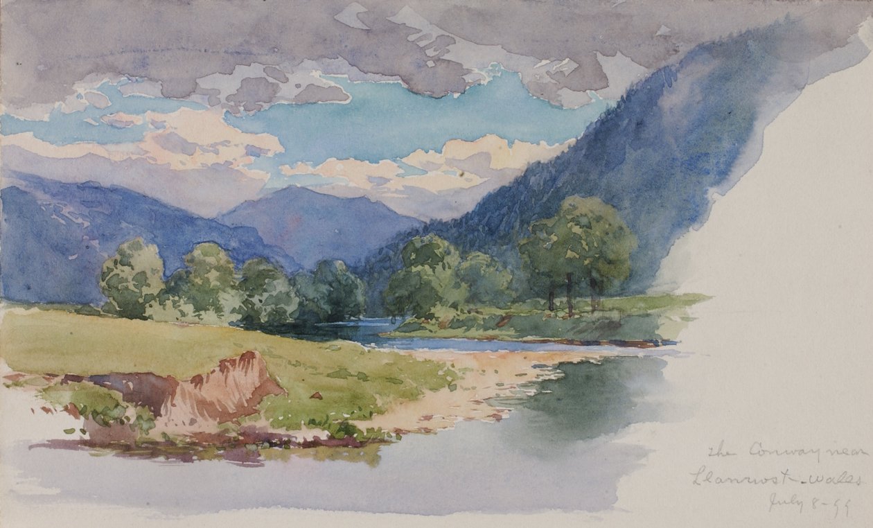The Conway, perto de Llanrwst, País de Gales, 1899. de George Elbert Burr