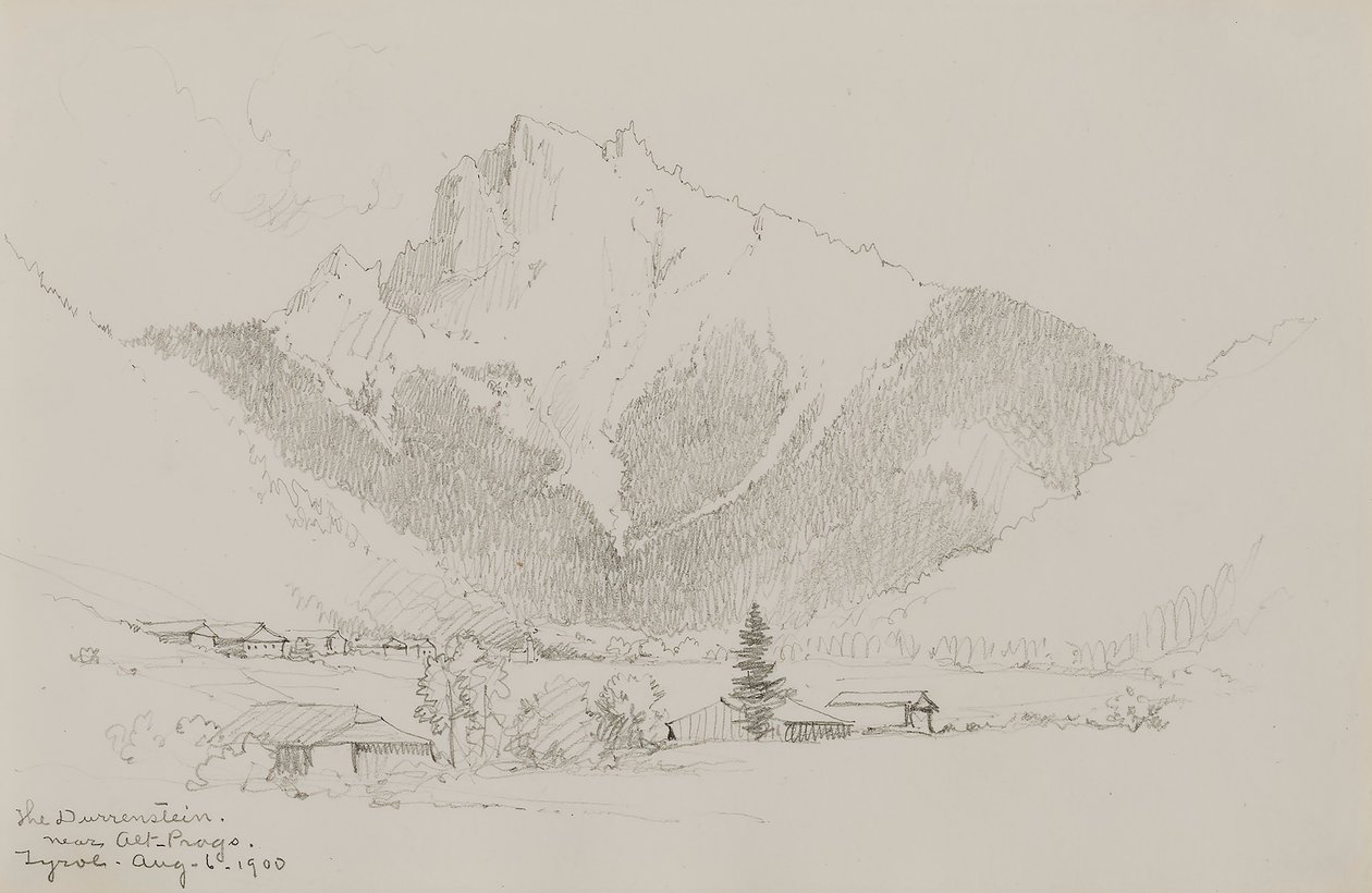 O Dürrenstein, perto de Alt-Prags, Tirol de George Elbert Burr