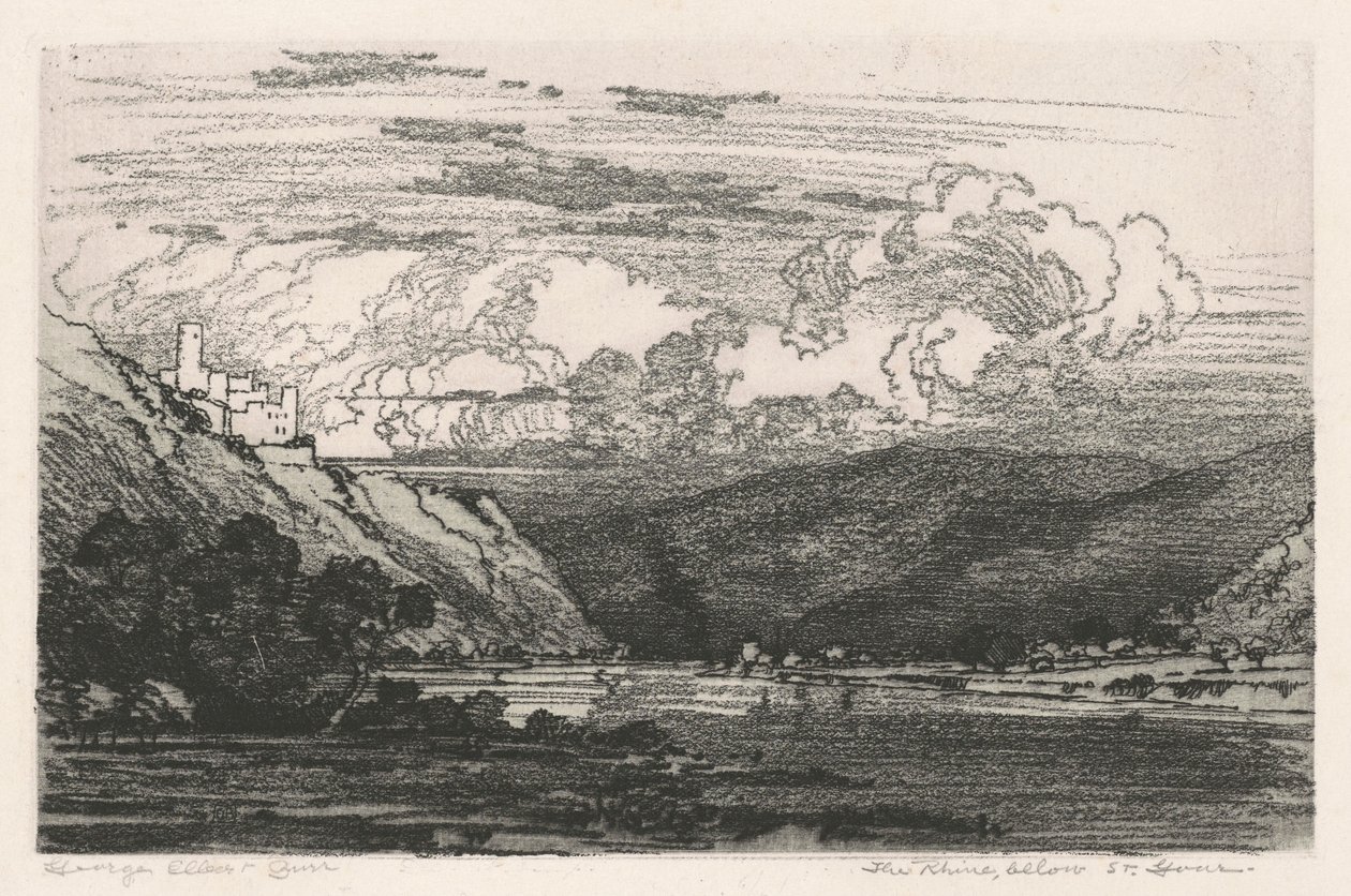 O Reno, abaixo de St. Goar de George Elbert Burr