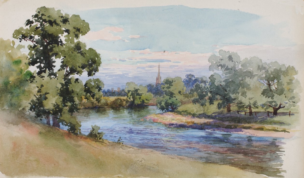 O Wye perto de Ross, 1899. de George Elbert Burr
