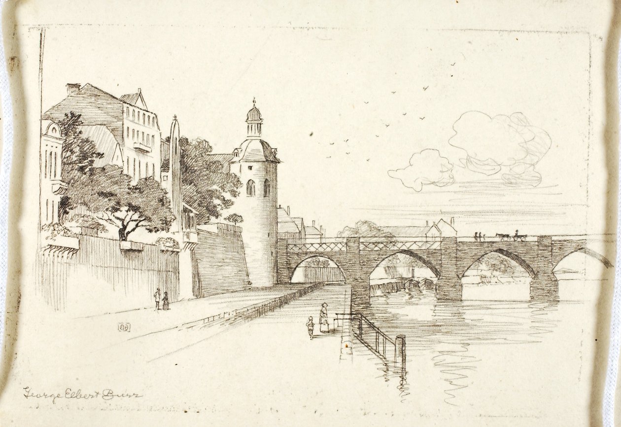 Sem título (Ponte velha sobre o Mosel) de George Elbert Burr