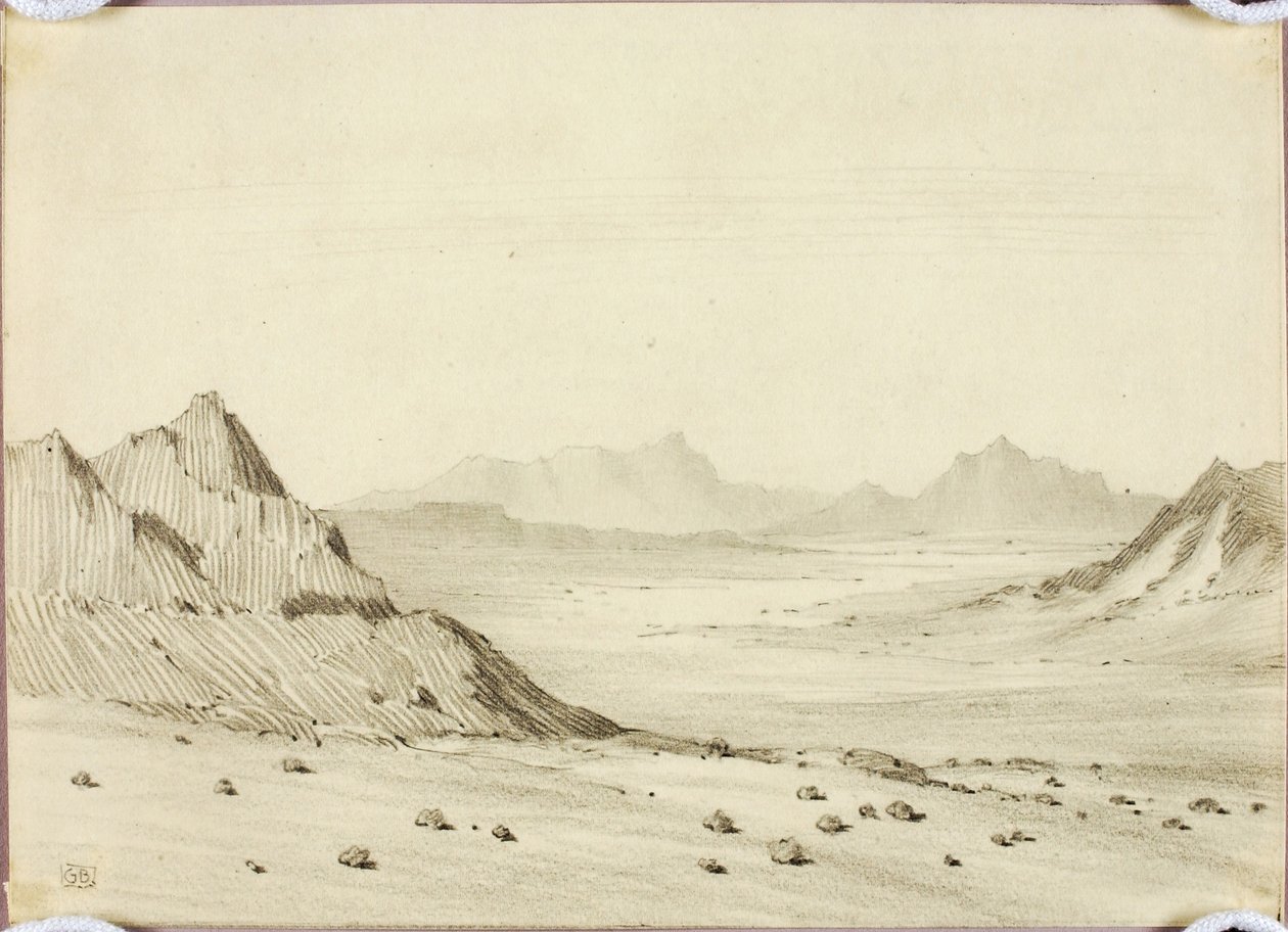 Sem título (desenho para gravura) de George Elbert Burr